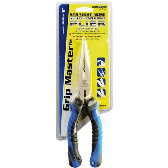 Fishing Pliers And Scissors Surecatch Gripmaster Straight Nose Pliers 8in 1 Fishing Pliers And Scissors Surecatch Gripmaster Straight Nose Pliers 8in