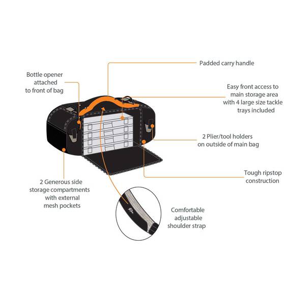 Bags And Wallets Pryml Predator Front Loader Tackle Bag 5 Bags And Wallets Pryml Predator Front Loader Tackle Bag - Image 5